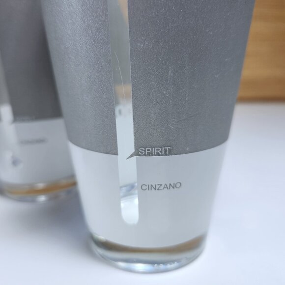 Cinzano Mixin' Style Vintage Tall Cocktail Glasses Set Of 3 Retro Vintage 1980's - Picture 6 of 11